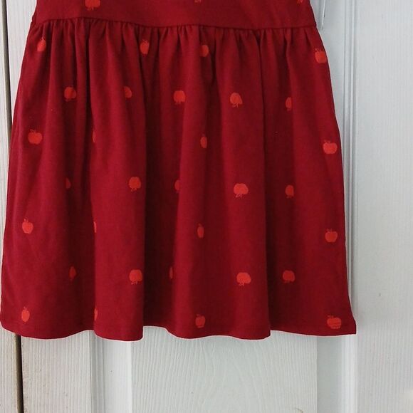 Cat & Jack burgundy dress with red apples Sz 5T NWT - Picture 2 of 8